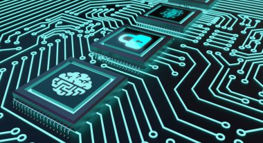 İnternet, iş, teknoloji ve ağ konsepti. Yapay zeka (AI), makine öğrenme ve modern bilgisayar teknolojileri kavramları.