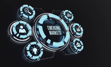 İnternet, iş, teknoloji ve ağ konsepti. Gelişmekte olan pazarlar