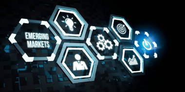 İnternet, iş, teknoloji ve ağ konsepti. Gelişmekte olan pazarlar