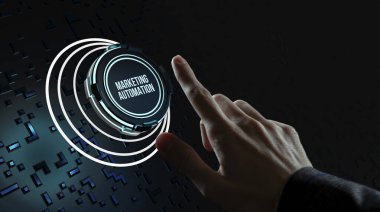 İnternet, iş, teknoloji ve ağ konsepti. Planlama pazarlama stratejisi