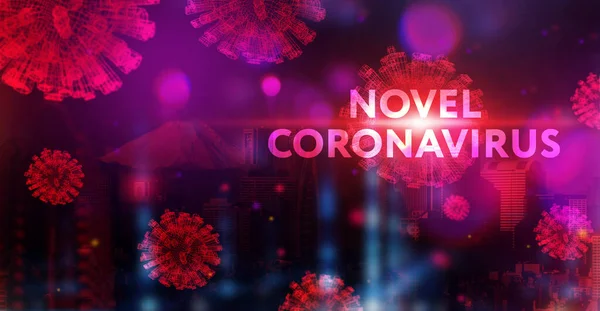 Coronavirus 2019 Ncov Koronový Virus Vypukl Syndrom Respiračního Viru Epidemie — Stock fotografie