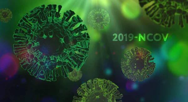 Koronawirus 2019 Ncov Wybuchający Wirus Korony Zespół Oddechowy Wirusa Epidemii — Zdjęcie stockowe