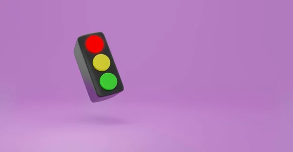 Internet Business Technology Network Concept Illustration Green Traffic Light Encouraging — Stock Photo, Image