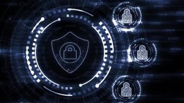 İnternet, iş, teknoloji ve ağ konsepti. Siber güvenlik veri koruması iş teknolojisi gizlilik kavramı. 