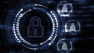 İnternet, iş, teknoloji ve ağ konsepti. Siber güvenlik veri koruması iş teknolojisi gizlilik kavramı. 