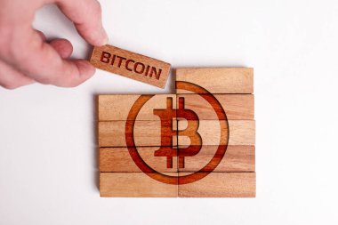 Şifreli para, Bitcoin internet sanal parası. Para Birimi Teknolojisi İş Dünyası İnternet Kavramı