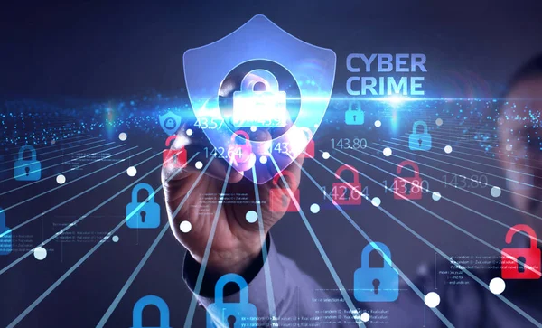 Siber güvenlik veri koruması iş teknolojisi gizlilik kavramı. Siber Suçlar 