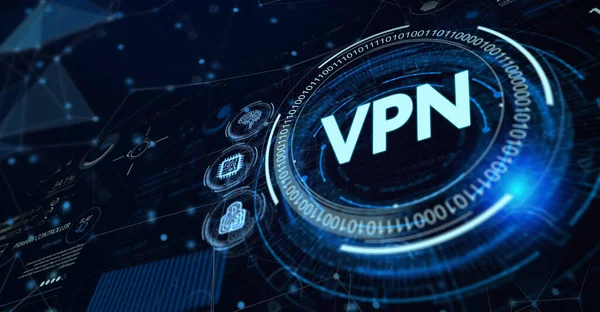 Zakelijk Technologie Internet Netwerkconcept Vpn Netwerk Beveiliging Internet Privacy Encryptie — Stockfoto