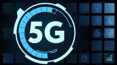 İnternet, iş, teknoloji ve ağ konsepti. 6G ağı konsepti, yüksek hızlı mobil internet, yeni nesil ağlar 