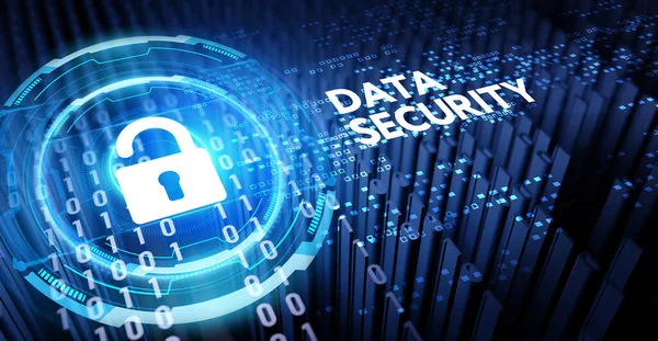 Cibersegurança Proteção Dados Conceito Privacidade Tecnologia Negócios Ilustração — Fotografia de Stock