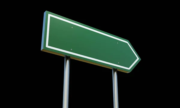 Blank Road Sign Redo För Ditt Eget Meddelande — Stockfoto