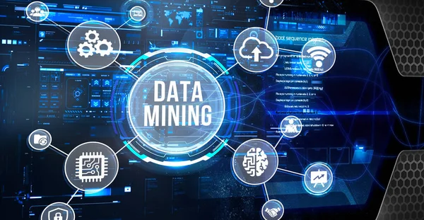 Internet Business Tecnologia Concetto Rete Concetto Data Mining — Foto Stock