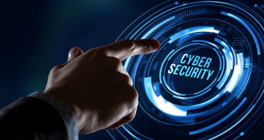 İnternet, iş, teknoloji ve ağ konsepti. Siber güvenlik veri koruması iş teknolojisi gizlilik kavramı. 