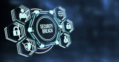 İnternet, iş, teknoloji ve ağ konsepti. Siber güvenlik veri koruması iş teknolojisi gizlilik kavramı.