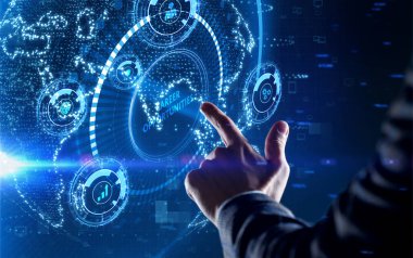 İKİNCİ OLUŞTURLAR. İş, Teknoloji, İnternet ve ağ kavramı.