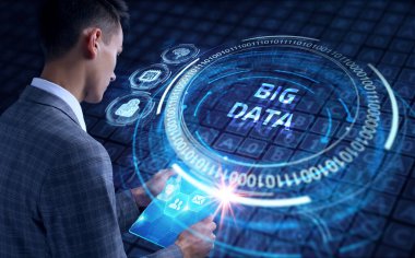 İş, Teknoloji, İnternet ve ağ konsepti. Büyük Veri İnternet Bilgisi.