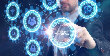 İş, Teknoloji, İnternet ve ağ konsepti. Girişim Kaynak Planlama Şirketi Yönetimi