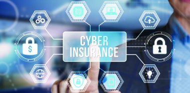 İnternet, iş, teknoloji ve ağ konsepti. Siber güvenlik veri koruması iş teknolojisi gizlilik kavramı