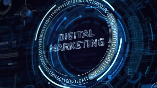 ビジネス テクノロジー インターネット ネットワークの概念 デジタルマーケティングコンテンツ企画広告戦略コンセプト — ストック動画