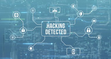 İnternet, iş, teknoloji ve ağ konsepti. Siber güvenlik veri koruması iş teknolojisi gizlilik kavramı. 