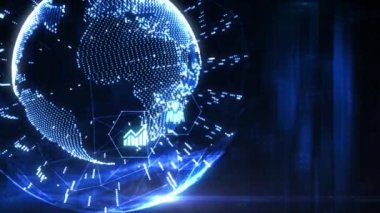 Sanal ekran veri merkezinde SAP Sistem Yazılım Otomasyonu kavramı. İş, modern teknoloji, İnternet ve ağ kurma kavramı