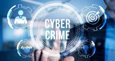 İnternet, iş, teknoloji ve ağ konsepti. Siber güvenlik veri koruması iş teknolojisi gizlilik kavramı. 