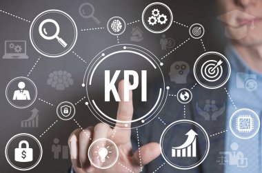 İnternet, iş, teknoloji ve ağ konsepti. İş Konsepti için KPI Anahtar Performans Göstergesi