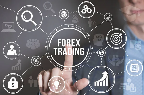 Internet Bisnis Teknologi Dan Konsep Jaringan Forex Trading Konsep Bisnis — Stok Foto