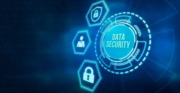 Internet Negócios Tecnologia Conceito Rede Cibersegurança Proteção Dados Conceito Privacidade — Fotografia de Stock