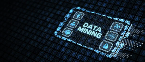 Data Mining Concept Business Modern Technology Internet Networking Concept — Stock Photo, Image