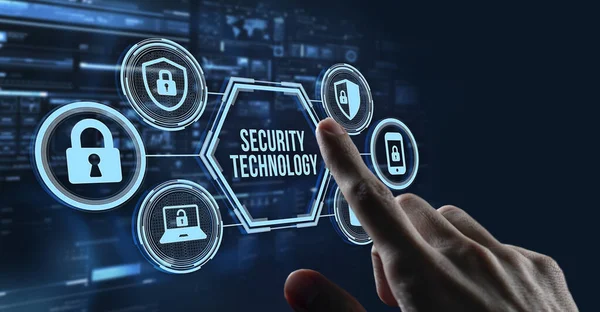 Internet Företag Teknik Och Nätverkskoncept Integritetskoncept För Dataskydd För Cybersäkerhet — Stockfoto
