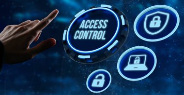 İnternet, iş, teknoloji ve ağ konsepti. Siber güvenlik veri koruması iş teknolojisi gizlilik kavramı. 