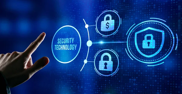 Internet Företag Teknik Och Nätverkskoncept Integritetskoncept För Dataskydd För Cybersäkerhet — Stockfoto