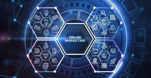 Digital Marketing Technology Solution Online Business Concept Business Technology Internet — Stock Photo, Image