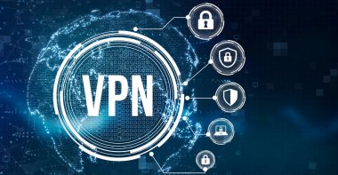 İnternet, iş, teknoloji ve ağ konsepti. Siber güvenlik veri koruması iş teknolojisi gizlilik kavramı. 