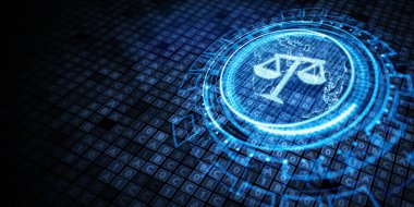 İş, Teknoloji, İnternet ve ağ konsepti. Çalışma Hukuku Avukatı.