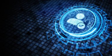 İş, Teknoloji, İnternet ve ağ konsepti. İnsan Kaynakları İK yönetimine adam toplama iş bulma kavramı.