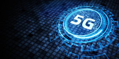 5G ağı konsepti, yüksek hızlı mobil internet, yeni nesil ağlar. İş, modern teknoloji, İnternet ve ağ kurma kavramı