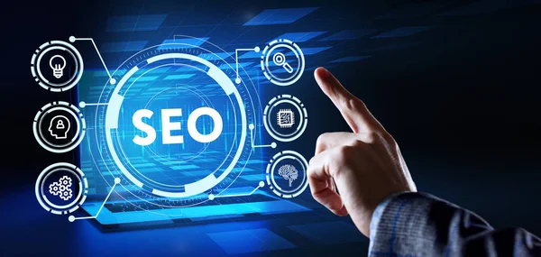 Business Technology Internet Network Concept Seo Search Engine Optimization Marketing — Stock Photo, Image