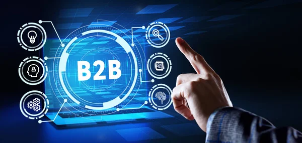 Unternehmen Technologie Internet Und Netzwerkkonzept B2B Unternehmen Handel Technologie Marketing — Stockfoto