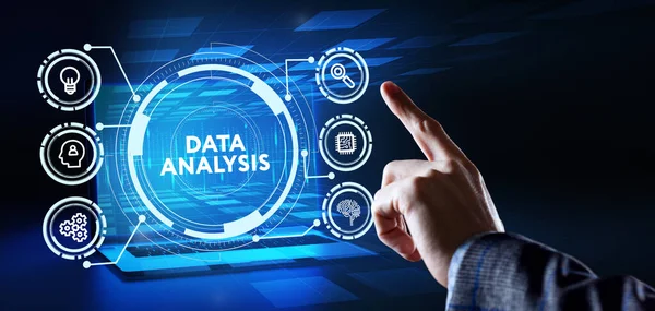 Data Analysis Business Finance Concept Informatief Rapport Voor Digitale Bedrijfsstrategie — Stockfoto