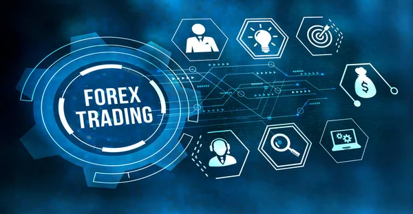 Интернет Бизнес Технология Сетевая Концепция Forex Trading Новая Концепция Бизнеса — стоковое фото