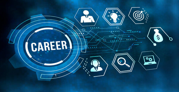 Internet, business, Technology and network concept.Coach motivate to career growth. Personal development, personal and career growth. Potential concepts