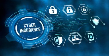 İnternet, iş, teknoloji ve ağ konsepti. Siber güvenlik veri koruması iş teknolojisi gizlilik kavramı. 