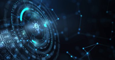 İş, teknoloji, internet ve ağ konsepti. Ampul Yenilik Çözümü.