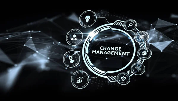 Verandering Management Business Concept Bedrijfsconcept Technologie Internet Netwerk — Stockfoto