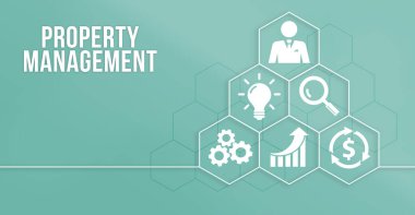 İnternet, iş, teknoloji ve ağ konsepti. Mülk Yönetimi Yazıtı, Yeni İş Konsepti