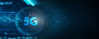 5G ağı konsepti, yüksek hızlı mobil internet, yeni nesil ağlar. İş, modern teknoloji, İnternet ve ağ kurma kavramı. 
