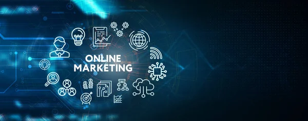 Digitale Marketing Technologie Lösung Für Online Business Konzept Business Technologie — Stockfoto