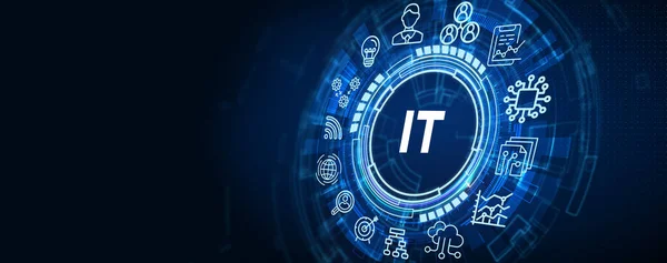 Консультант Представляет Облако Тегов Информационных Технологиях — стоковое фото